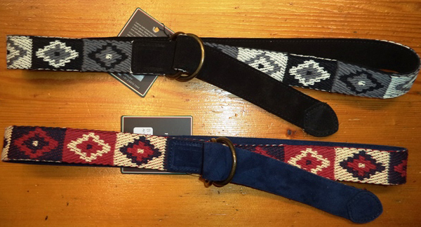 Suede Web combination belts made to order